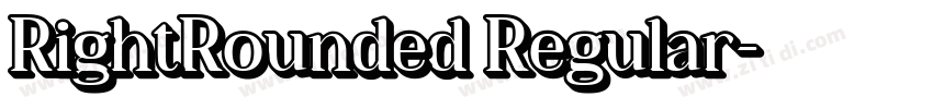 RightRounded Regular字体转换